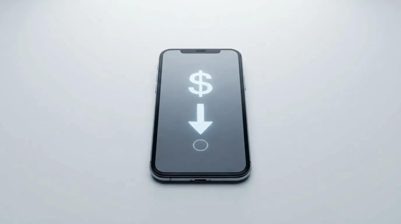 A phone showing a stablecoin transfer screen