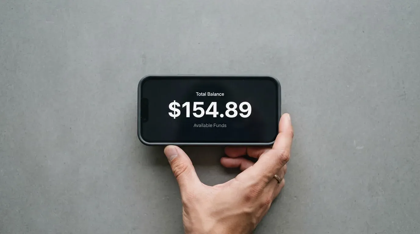 A phone showing a stablecoin transfer screen