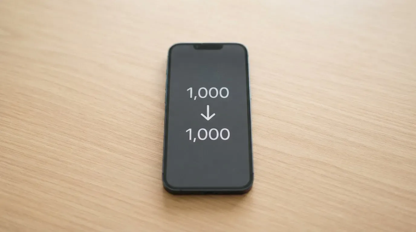 A phone showing a stablecoin transfer screen