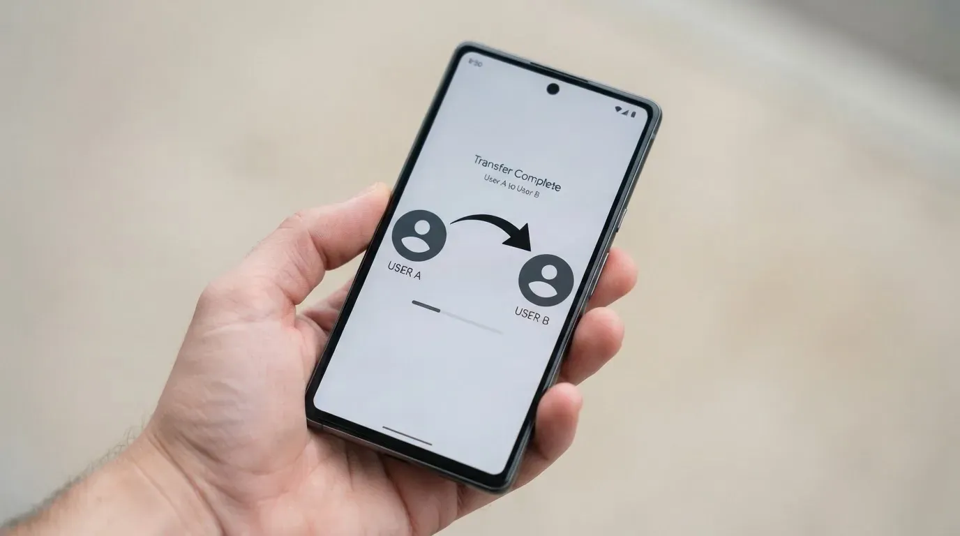 A phone showing a stablecoin transfer screen