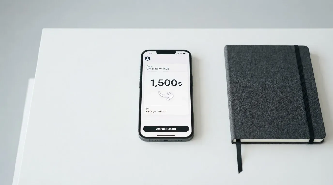 A phone showing a stablecoin transfer screen