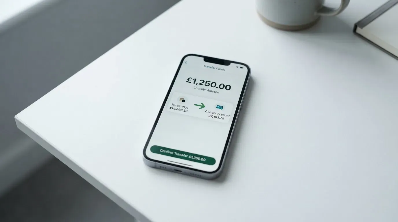 A phone showing a stablecoin transfer screen